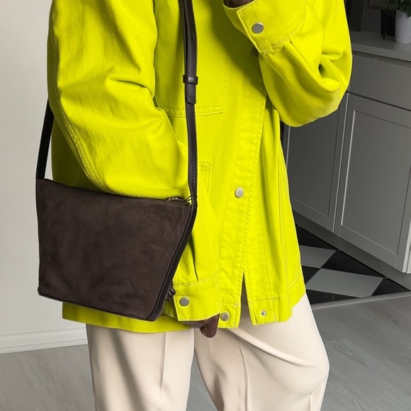 Zara split leather crossbody bag NWT - Picture 4 of 6